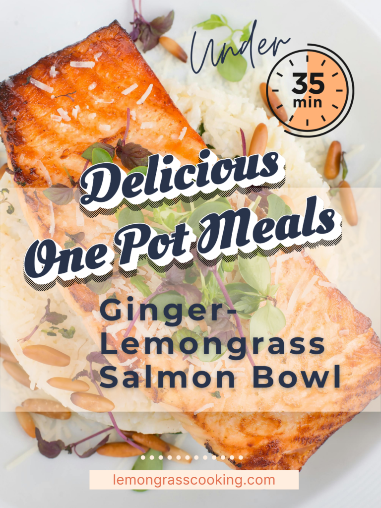 Ginger lemongrass salmon bowl