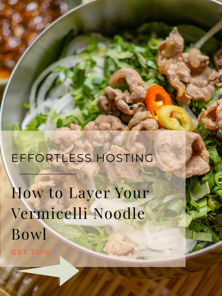 How to Layer Vermicelli Rice Noodle Bowl