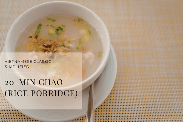 chao rice porridge
