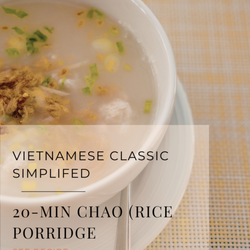 chao rice porridge