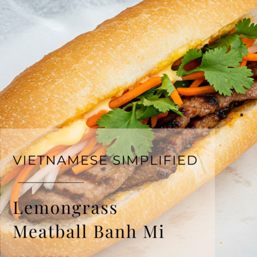 lemongrass meatball banh mi