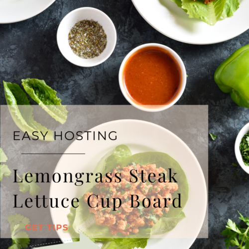 lemongrass steak lettuce cup