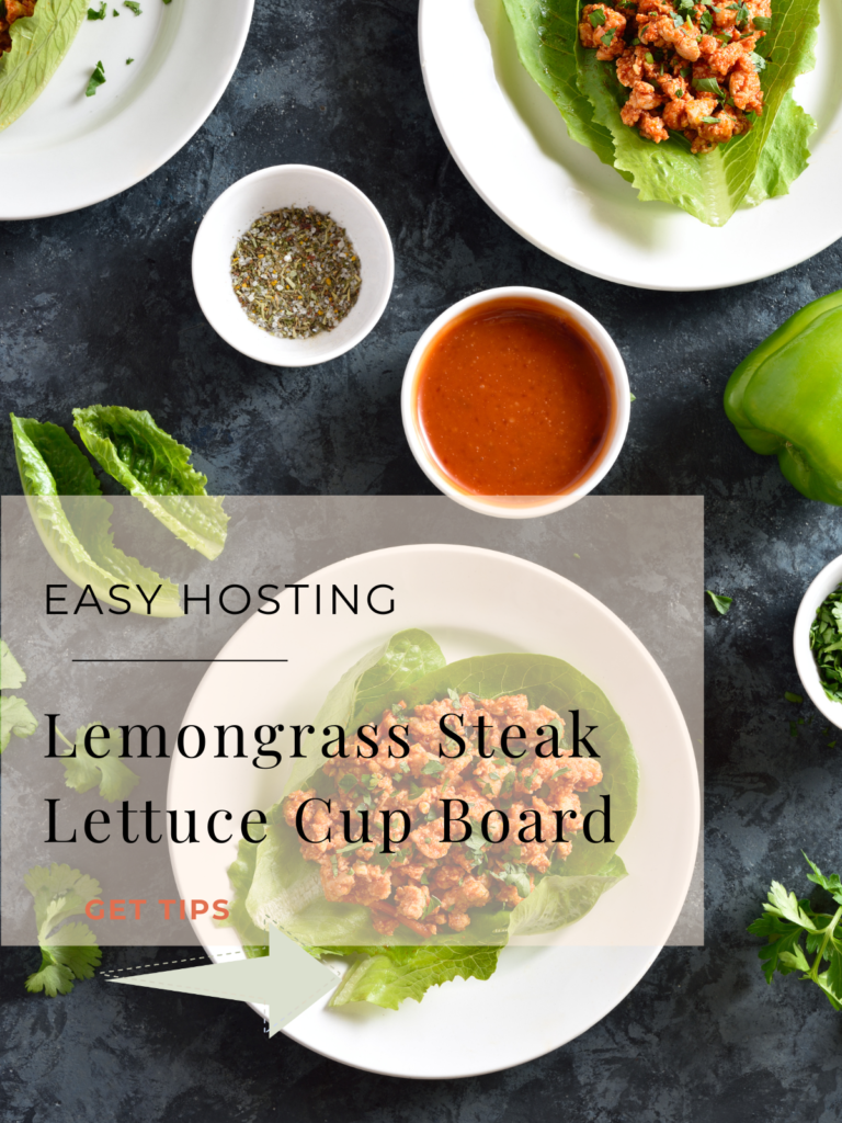 lemongrass steak lettuce cup