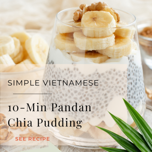 Pandan chia pudding