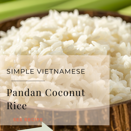 Pandan coconut rice