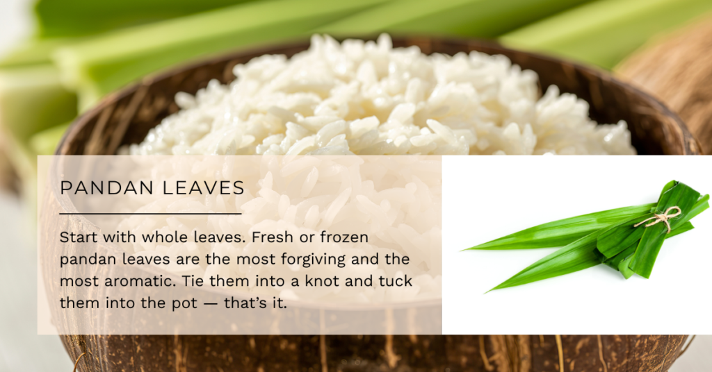 pandan leaves how to prepare and tips