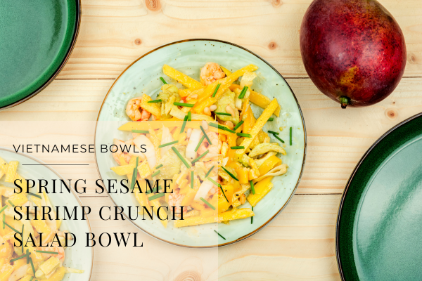 Spring Sesame Shrimp Crunch Salad Bowl