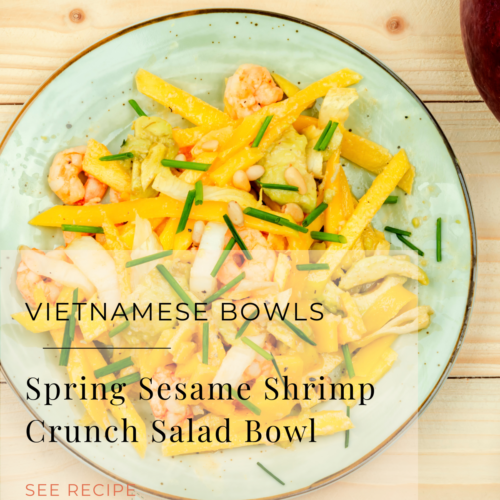 sesame shrimp crunch salad bowl