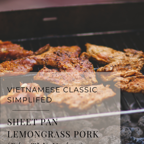 sheetpan lemongrass pork bun thit nuong bbq