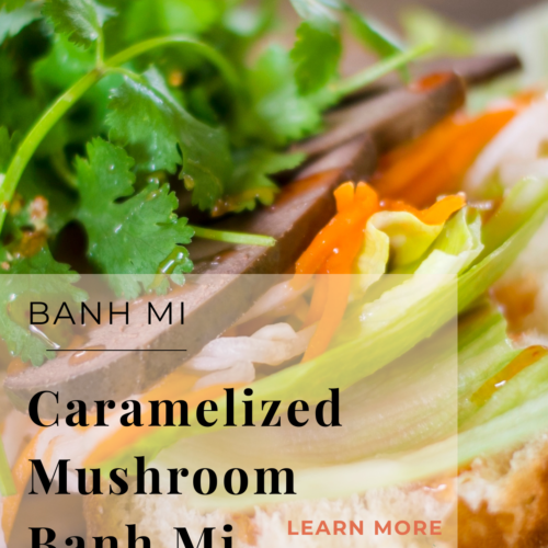caramelized mushroom banh mi