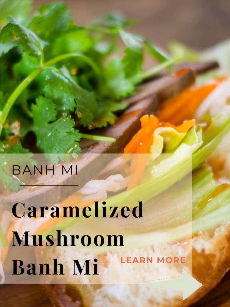 caramelized mushroom banh mi