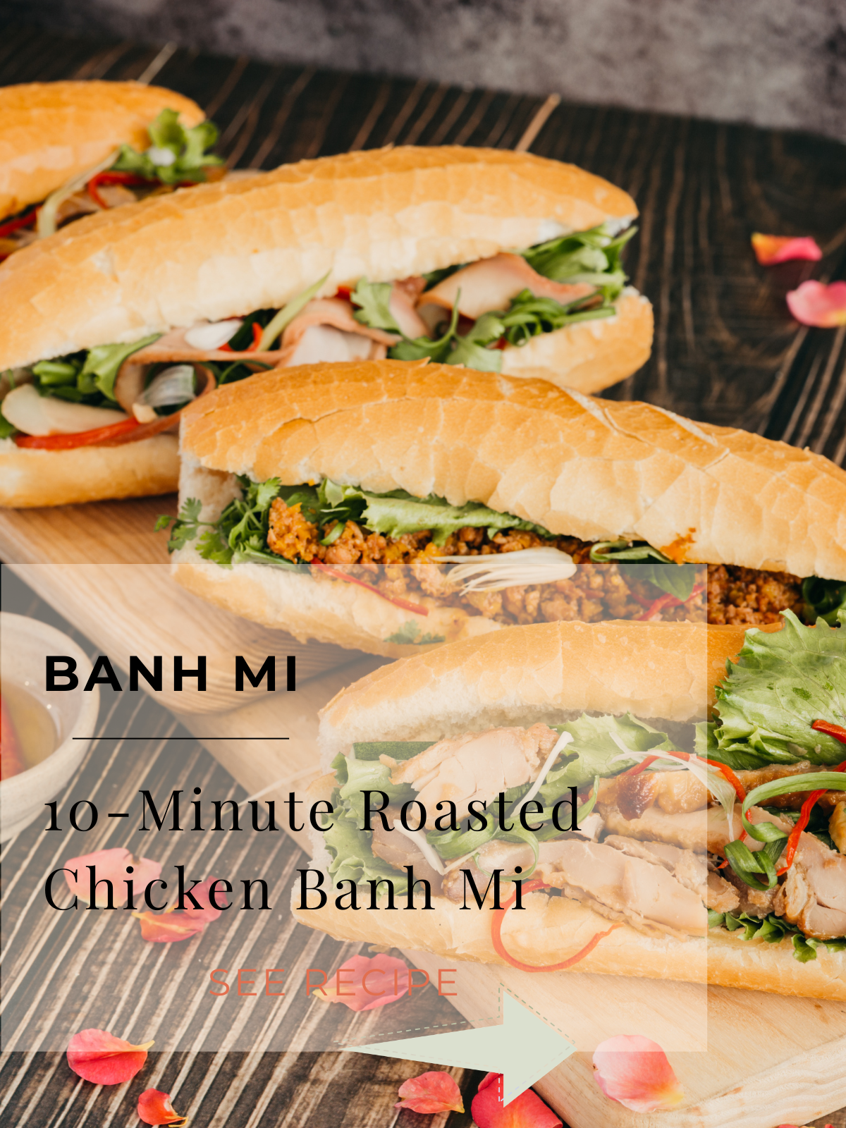 Quick 10-Minute Roasted Chicken Banh Mi - Lemongrass Cooking