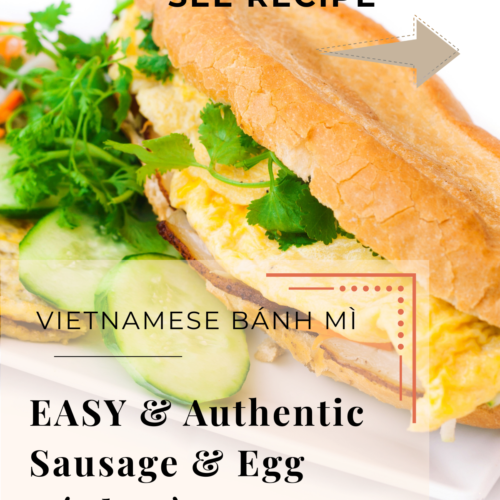 chinese sausage and egg banh mi