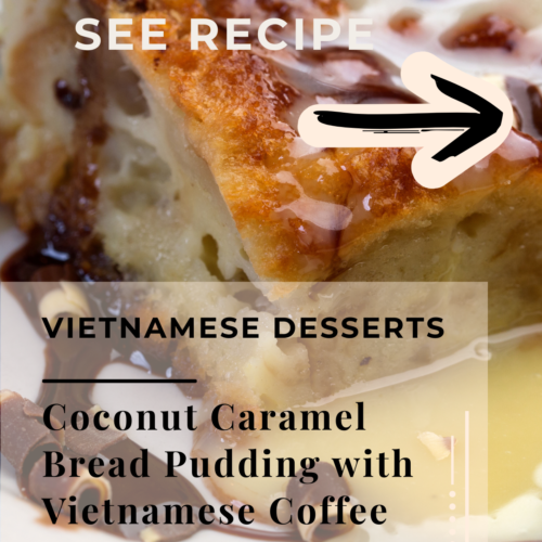 coconut caramel bread pudding