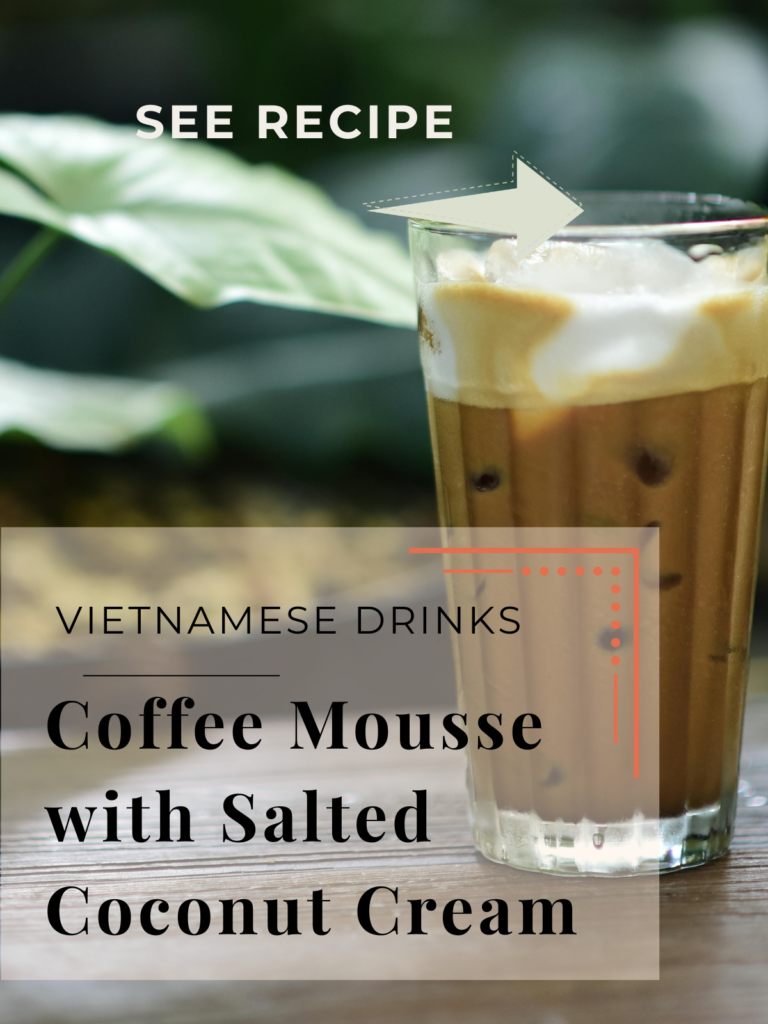 coffee mousse with salted coconut cream