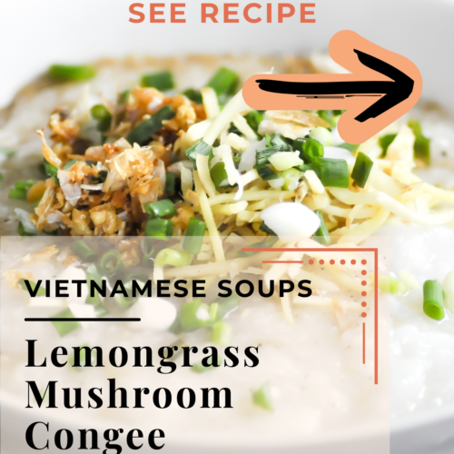 lemongrass mushroom congee