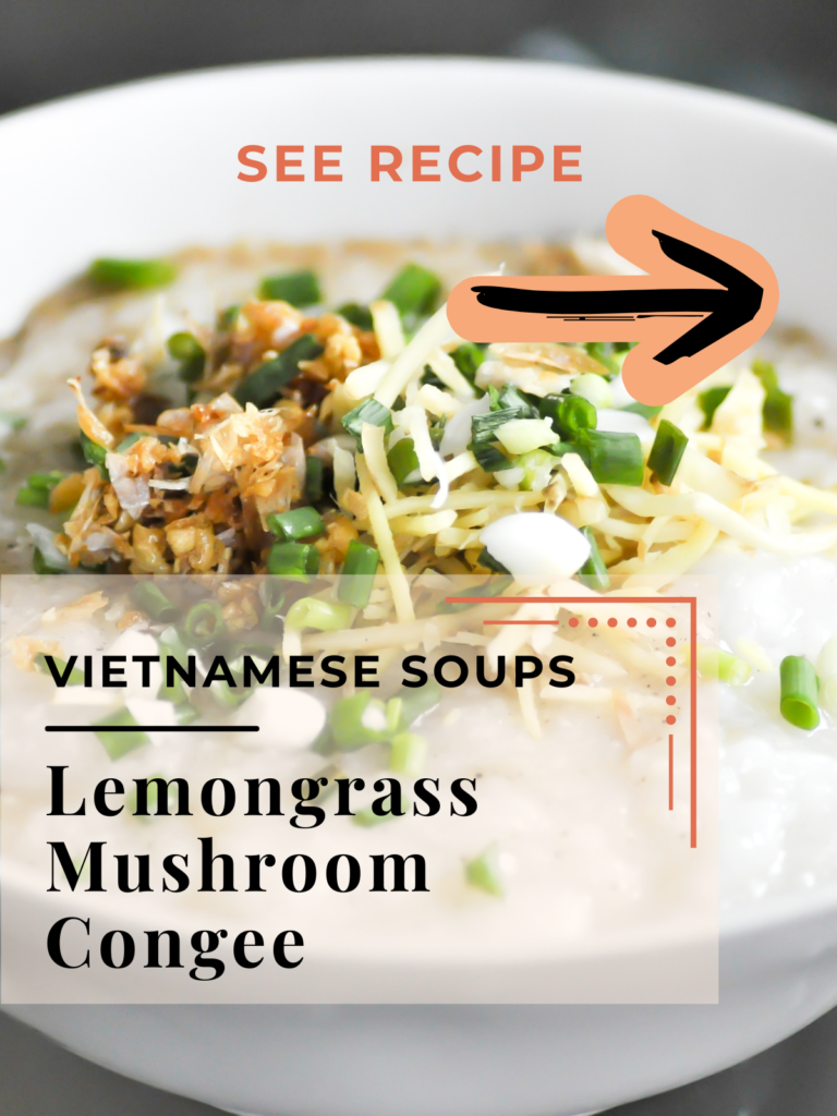 lemongrass mushroom congee