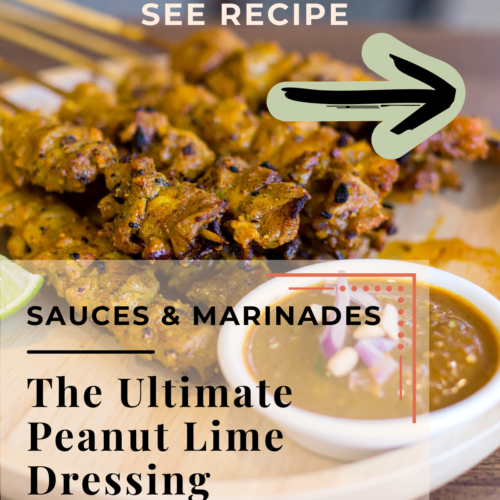 Vietnamese peanut lime dressing