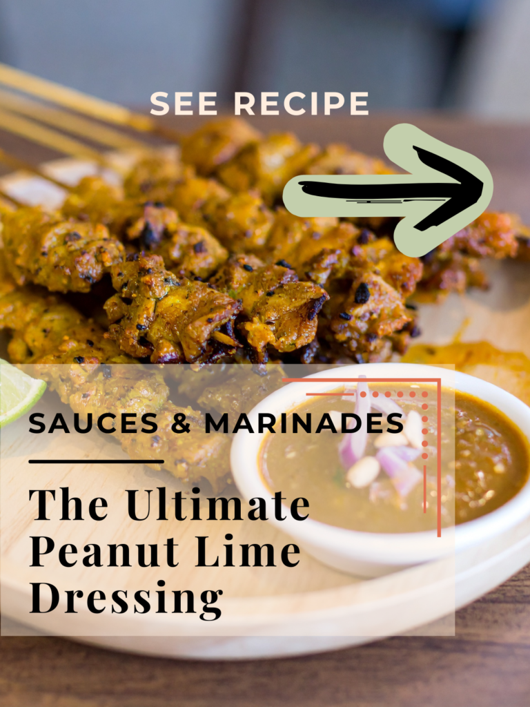 Vietnamese peanut lime dressing