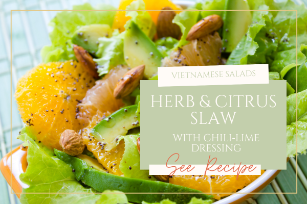 Vietnamese Herb & Citrus Slaw with Chili‑Lime Dressing