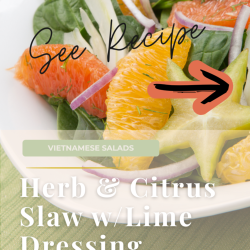 herb citrus slaw salad