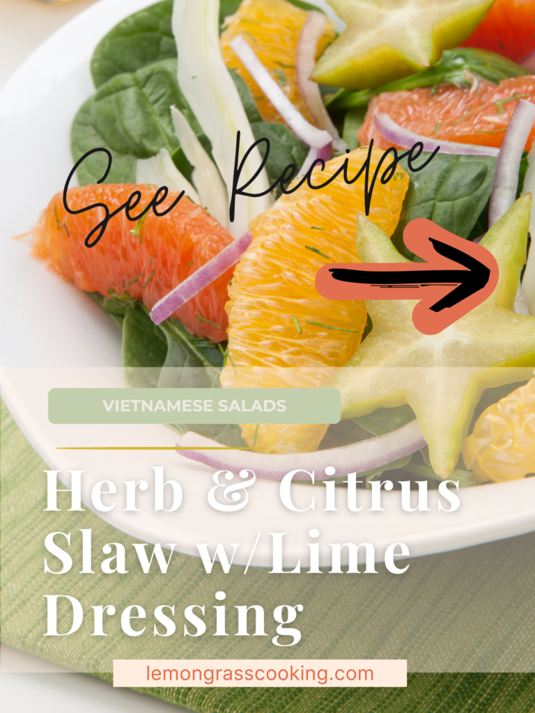 herb citrus slaw salad