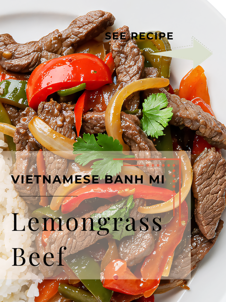 Lemongrass beef banh mi