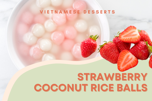 strawberry coconut rice balls
