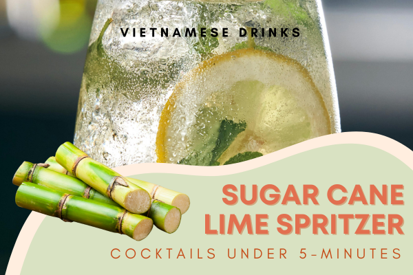 5 Minute Sugar Cane Lime Spritzer
