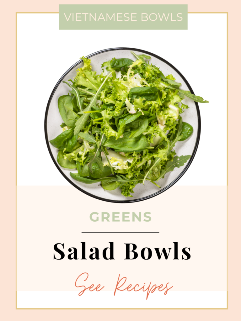 Vietnamese salad bowls