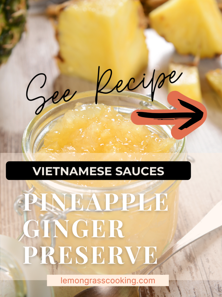Pineapple ginger preserve