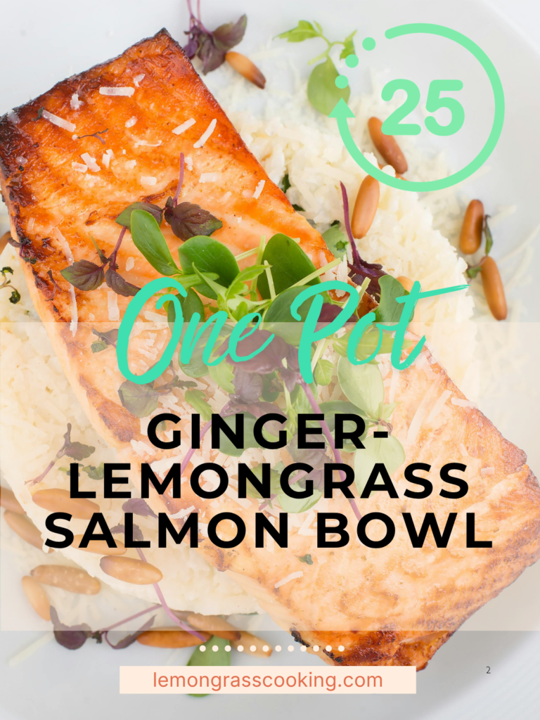 ginger lemongrass salmon bowl