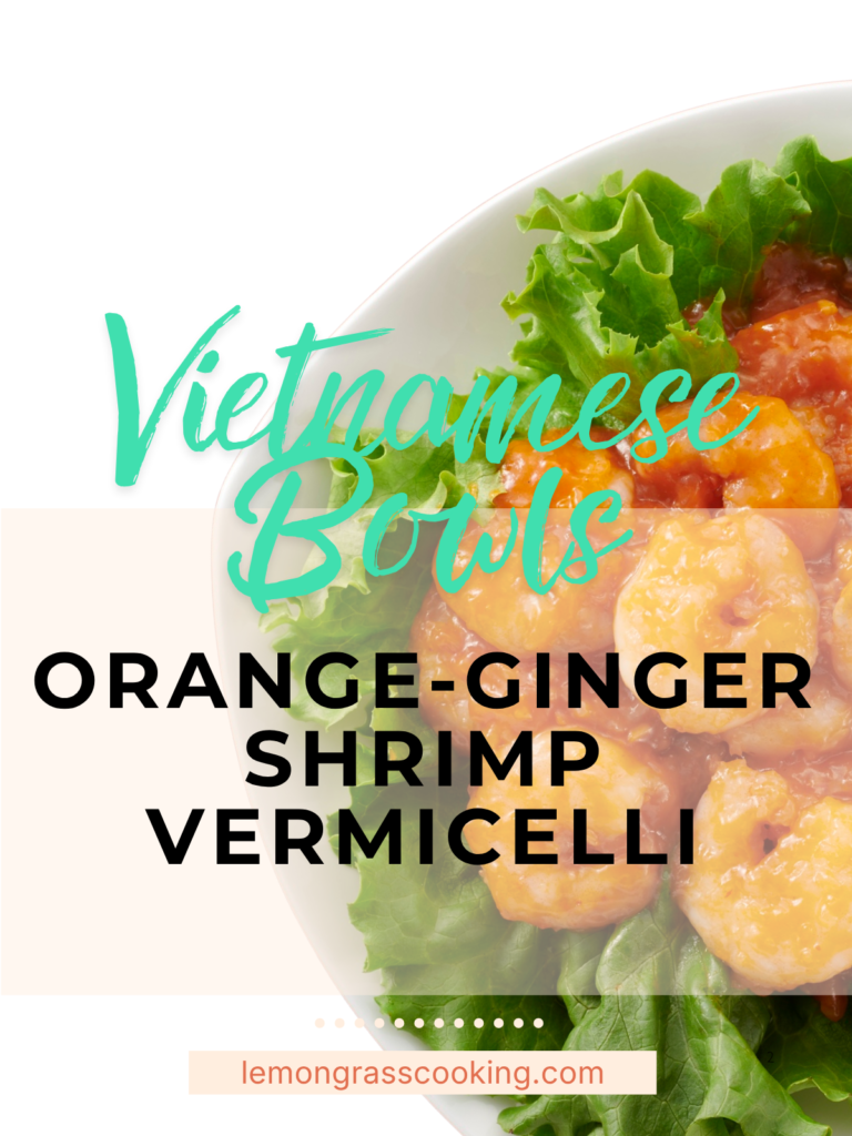 Orange ginger shrimp bowl