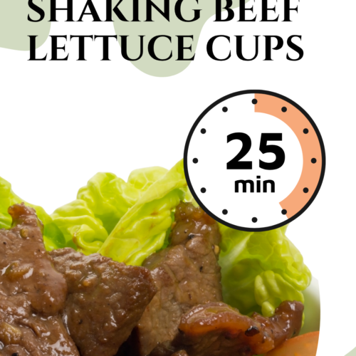 shaking beef lettuce cups