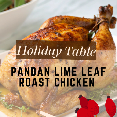 Pandan lime leaf roast chicken