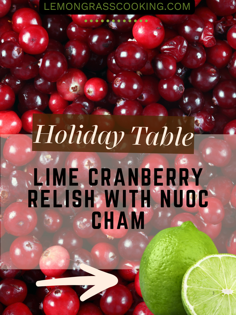 Lime Cranberry Relish with Nuoc Cham