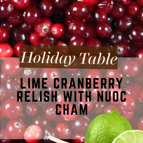 Lime cranberry relish